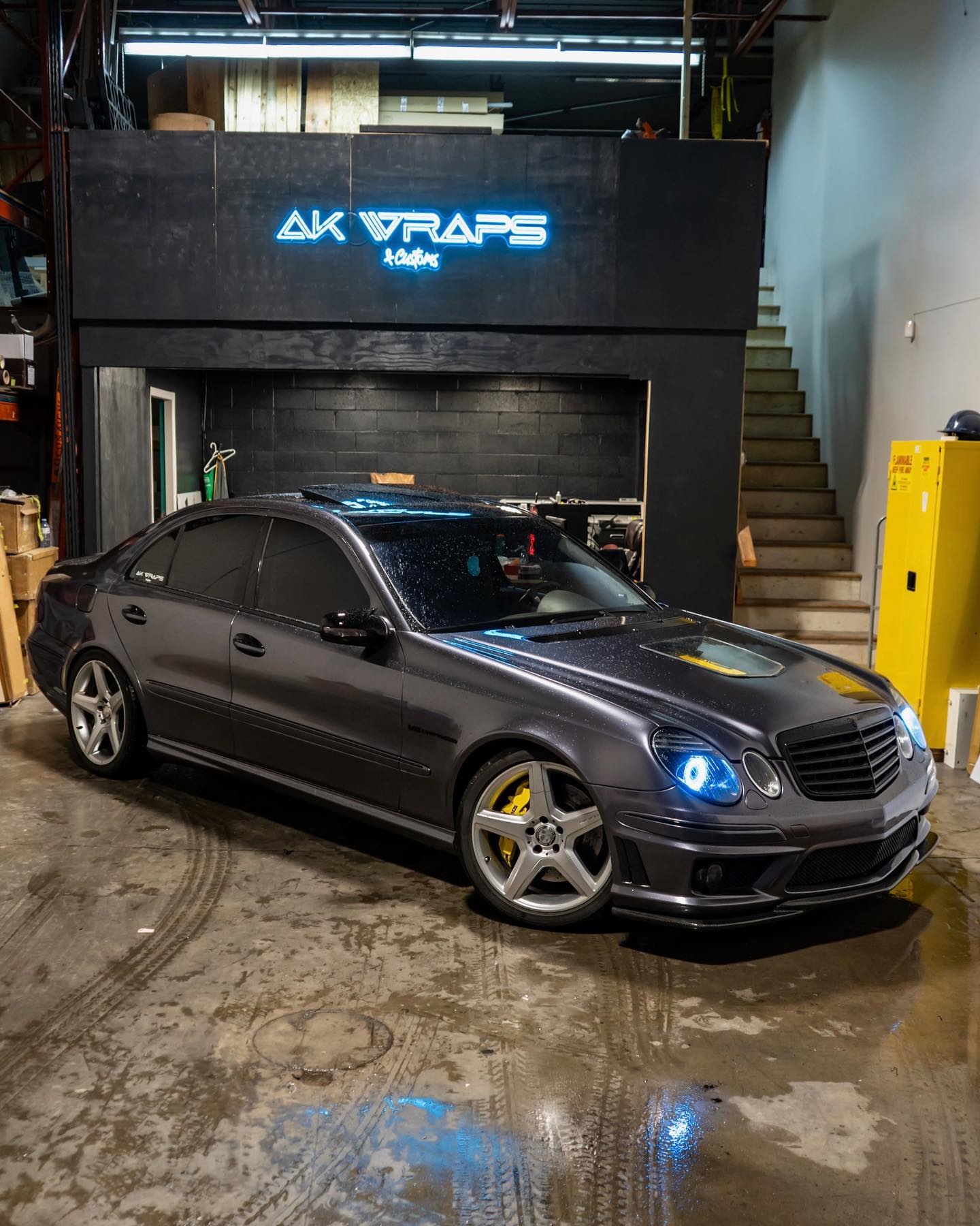 Mercedes-Benz E55 AMG — charcoal grey transformation